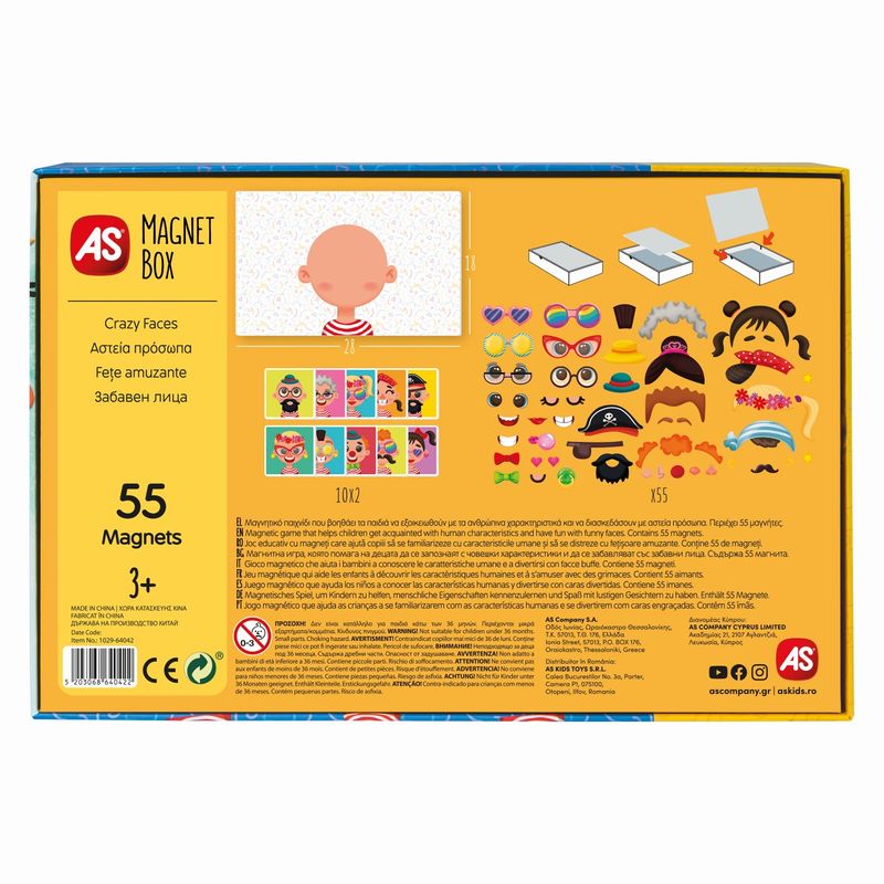 Jucarii, Copii si Bebe - Jucarii si jocuri - Jocuri si puzzle - Jocuri de societate - Cutie magnetica fetisoare amuzante - Infinity.ro