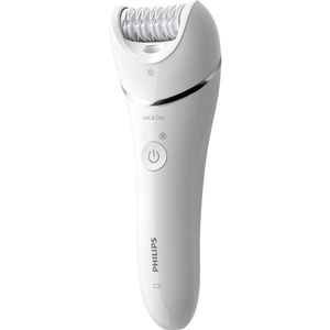 Epilator umed si uscat Philips BRE700/00, 3 accesorii, 32 pensete, utilizare fara fir, 2 setari viteza, opti-light, disc