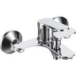 Casa si Gradina - Sanitare - Lavoar baie si accesorii - Baterii sanitare - Baterie cada si dus La Brocca MILANO P700C305, Monocomanda, Design slim, Montaj pe perete, Economie de apa, alama - Infinity.ro