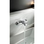 Casa si Gradina - Sanitare - Lavoar baie si accesorii - Baterii sanitare - Baterie cada si dus La Brocca MILANO P700C305, Monocomanda, Design slim, Montaj pe perete, Economie de apa, alama - Infinity.ro