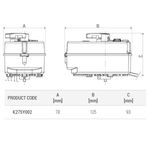 Casa si Gradina - Termice - Instalatii termice - Incalzire in pardosela - Actuator electric Giacomini K275Y002, 24V, cu regulator temperatura integrat, compatibil vane amestec cu 3 cai, - Infinity.ro