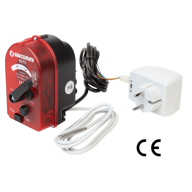 Casa si Gradina - Termice - Instalatii termice - Incalzire in pardosela - Actuator electric Giacomini K275Y002, 24V, cu regulator temperatura integrat, compatibil vane amestec cu 3 cai, - Infinity.ro