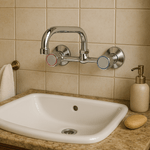 Casa si Gradina - Sanitare - Chiuveta bucatarie si accesorii - Baterii bucatarie - Baterie bucatarie Remer Rubinetterie 1000-2000 41SY, dublu comanda, rezistenta la coroziune, pipa pivotanta, alama - Infinity.ro