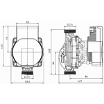 Casa si Gradina - Termice - Centrale termice si accesorii - Accesorii incalzire - Set pompa de circulatie si kit distantier Giacomini P76WHPIY001, pompa de circulatie Wilo 25-180/7 - Infinity.ro