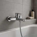 Casa si Gradina - Sanitare - Lavoar baie si accesorii - Baterii sanitare - Baterie de cada Remer Rubinetterie Infinity I05, aparenta, monocomanda, comutator dus,,aerator, cartus ceramic, alama - Infinity.ro