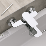 Casa si Gradina - Sanitare - Lavoar baie si accesorii - Baterii sanitare - Baterie de cada Remer Rubinetterie Infinity I05, aparenta, monocomanda, comutator dus,,aerator, cartus ceramic, alama - Infinity.ro