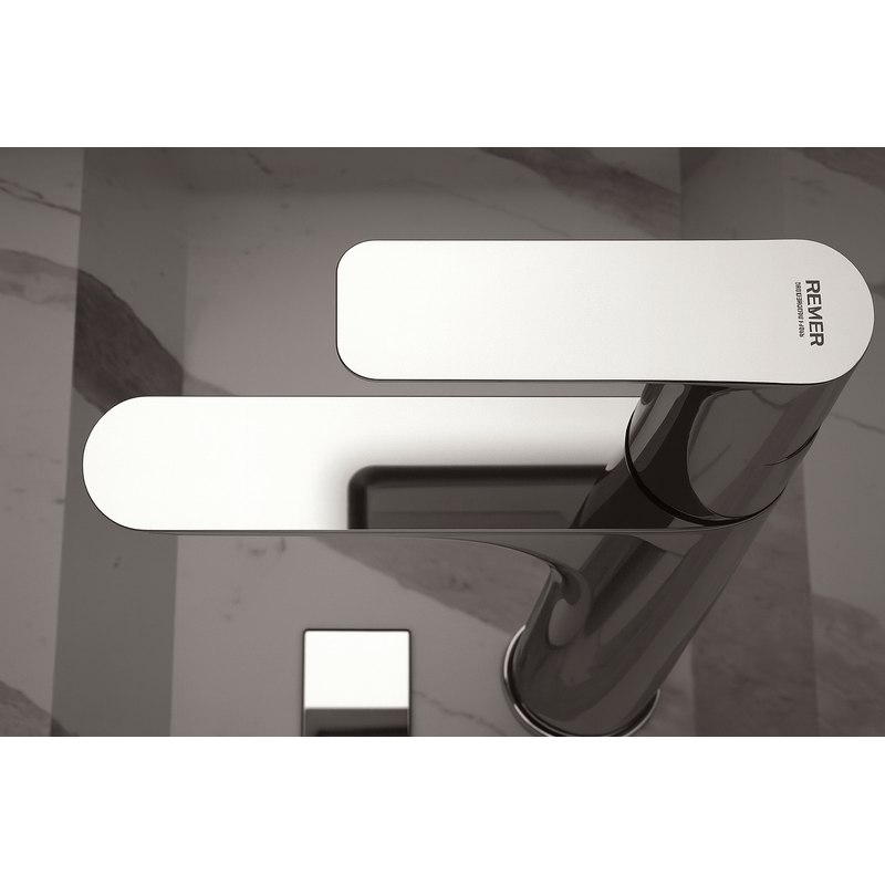 Casa si Gradina - Sanitare - Lavoar baie si accesorii - Baterii sanitare - Baterie lavoar Remer Rubinetterie Infinity I11, monocomanda, cartus ceramic, aerator, aspect minimalist, alama sanitara - Infinity.ro