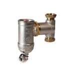 Casa si Gradina - Sanitare - Instalatii hidro - Sisteme filtrare instalatii - Separator magnetic de impuritati Giacomini R146CX006, orientabil, 1 1/4", cu filtru, 13000 Gauss, pompe de caldura - Infinity.ro