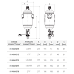 Casa si Gradina - Sanitare - Instalatii hidro - Sisteme filtrare instalatii - Separator magnetic de impuritati Giacomini R146MY018, 2" filet interior, instalatii termice si climatizare - Infinity.ro