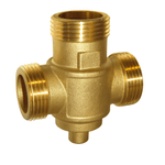 Casa si Gradina - Sanitare - Instalatii hidro - Fitinguri - Supapa termostatica anticondens Giacomini R157AY062, DN32, 55°C, alama, filet exterior, pentru cazane pe lemne si peleti - Infinity.ro