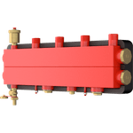 Casa si Gradina - Termice - Instalatii termice - Incalzire in pardosela - Distribuitor cu egalizare Giacomini R586SEY03, 3 iesiri, DN25, 3 zone, 500mp, 200 mp radiatoare si 300 mp pardoseala - Infinity.ro