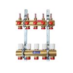 Casa si Gradina - Termice - Instalatii termice - Incalzire in pardosela - Set distribuitor-colector preasamblat Giacomini R553FY012, 12 circuite, cu debitmetre, incalzire in pardoseala, 180 mp - Infinity.ro