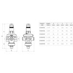 Casa si Gradina - Sanitare - Instalatii hidro - Fitinguri - Reductor de presiune cu membrana Giacomini R153MY005, FI, G 1", 1.5-7 bar, alama CR, PN25, pentru apa si aer comprimat - Infinity.ro