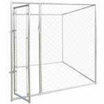 Petshop - Accesorii petshop - Culcusuri si custi - Custi interior si exterior - Keneluri pentru caini Argintiu 192 x 192 x 195 cm - Infinity.ro