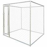 Petshop - Accesorii petshop - Culcusuri si custi - Custi interior si exterior - Keneluri pentru caini Argintiu 192 x 192 x 195 cm - Infinity.ro