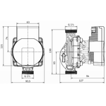 Casa si Gradina - Termice - Centrale termice si accesorii - Accesorii incalzire - Pompa de circulatie Giacomini P76WIY019 (Wilo Para), 25-180/9, inaltime pompare 9 m H2O, G 1 1/2" filet exterior, 180 mm - Infinity.ro
