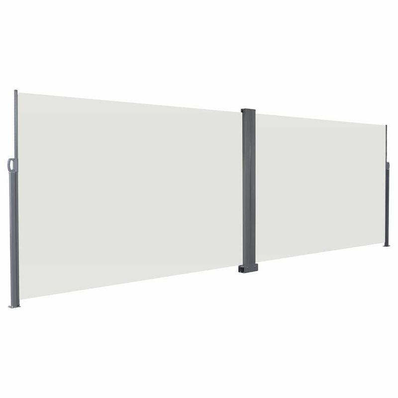 Casa si Gradina - Gradina si terasa - Umbrele si pavilioane - Umbrele - Jaluzea laterala retractabila Crem 600 x 200 cm Metal - Infinity.ro