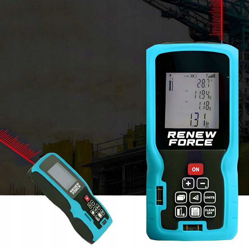 Casa si Gradina - Constructii - Scule electrice si accesorii - Aparate de masura - Telemetru cu laser 50 m, Renew Force, Ecran LCD, precizie +/- 1.5mm, protectie IP54(ploaie si praf), clasa laser II - Infinity.ro