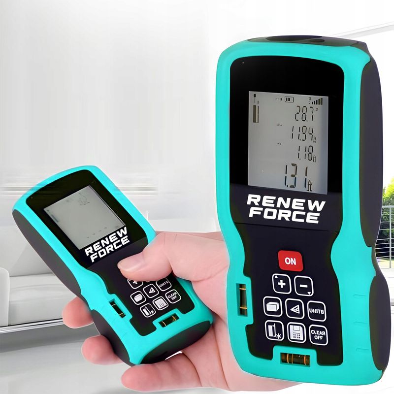 Casa si Gradina - Constructii - Scule electrice si accesorii - Aparate de masura - Telemetru cu laser 50 m, Renew Force, Ecran LCD, precizie +/- 1.5mm, protectie IP54(ploaie si praf), clasa laser II - Infinity.ro