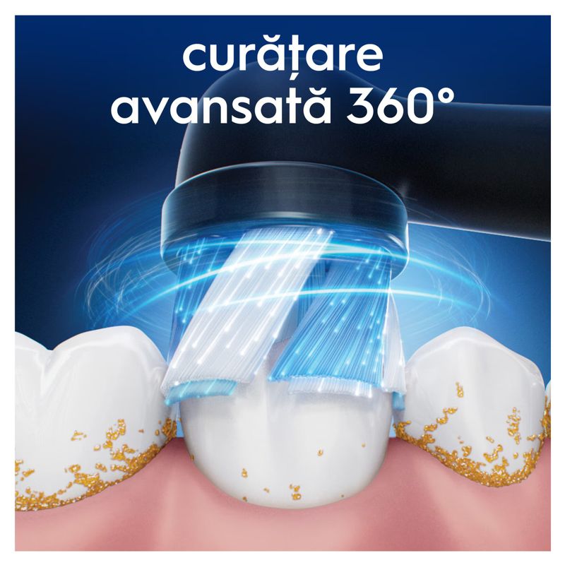 Ingrijire personala si Cosmetice - Igiena dentara - Rezerve si accesorii - Rezerve periuta de dinti electrica Oral-B iO Ultimate Clean, compatibile doar cu seria iO, Negru, 8 buc - Infinity.ro