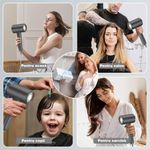 Ingrijire personala si Cosmetice - Aparate & accesorii ingrijire personala - Hair styling - Uscatoare de par - Uscator de par, uscator de par 2400 W cu afisaj LCD, 3 setari de temperatura, 2 trepte de viteza, cu uscare rapida - Infinity.ro