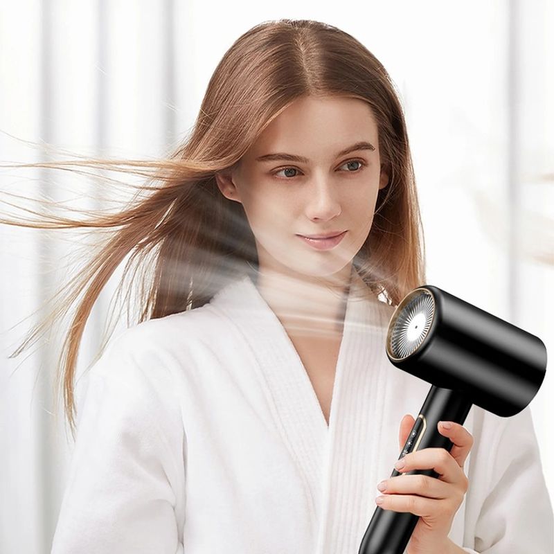 Ingrijire personala si Cosmetice - Aparate & accesorii ingrijire personala - Hair styling - Uscatoare de par - Uscator de par, uscator de par 2400 W cu afisaj LCD, 3 setari de temperatura, 2 trepte de viteza, cu uscare rapida - Infinity.ro