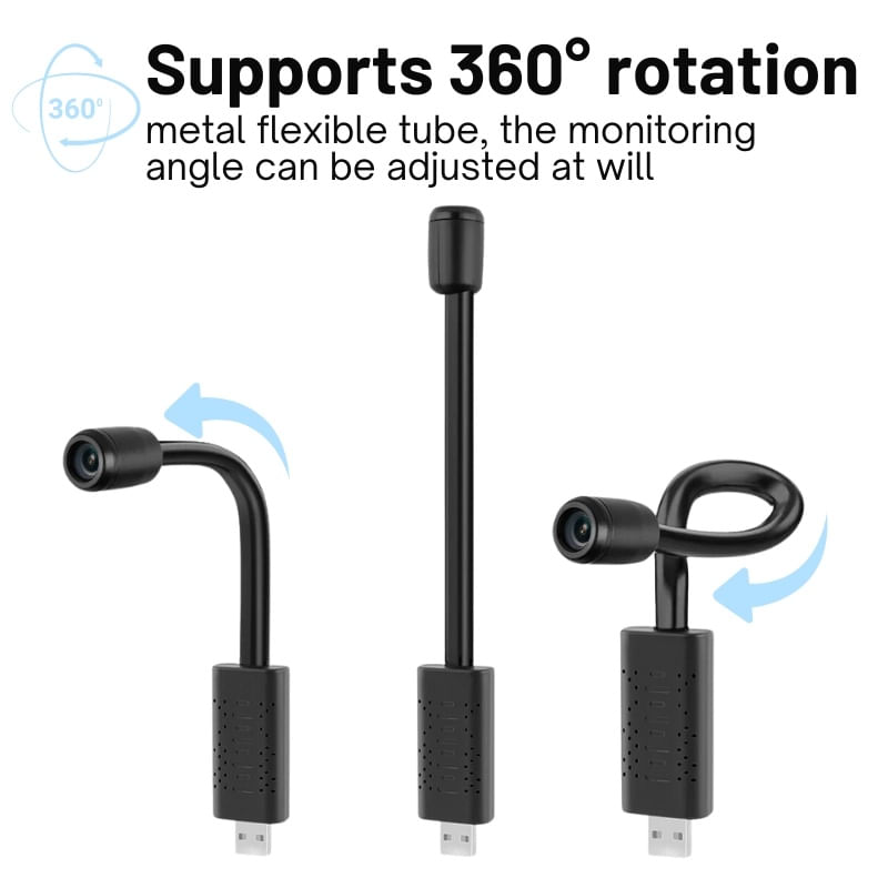 Laptop, Telefoane si Tablete - Wearables si gadgeturi - Gadgeturi - Dispozitive spionaj - Mini Camera USB iUni A12, Wi-Fi, Card Micro SD 32GB, Vizualizare Live pe telefon - Infinity.ro