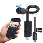 Laptop, Telefoane si Tablete - Wearables si gadgeturi - Gadgeturi - Dispozitive spionaj - Mini Camera USB iUni A12, Wi-Fi, Card Micro SD 32GB, Vizualizare Live pe telefon - Infinity.ro