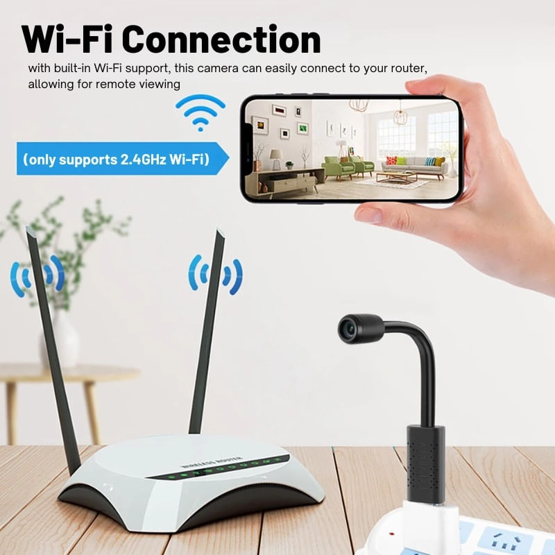 Laptop, Telefoane si Tablete - Wearables si gadgeturi - Gadgeturi - Dispozitive spionaj - Mini Camera USB iUni A12, Wi-Fi, Card Micro SD 32GB, Vizualizare Live pe telefon - Infinity.ro