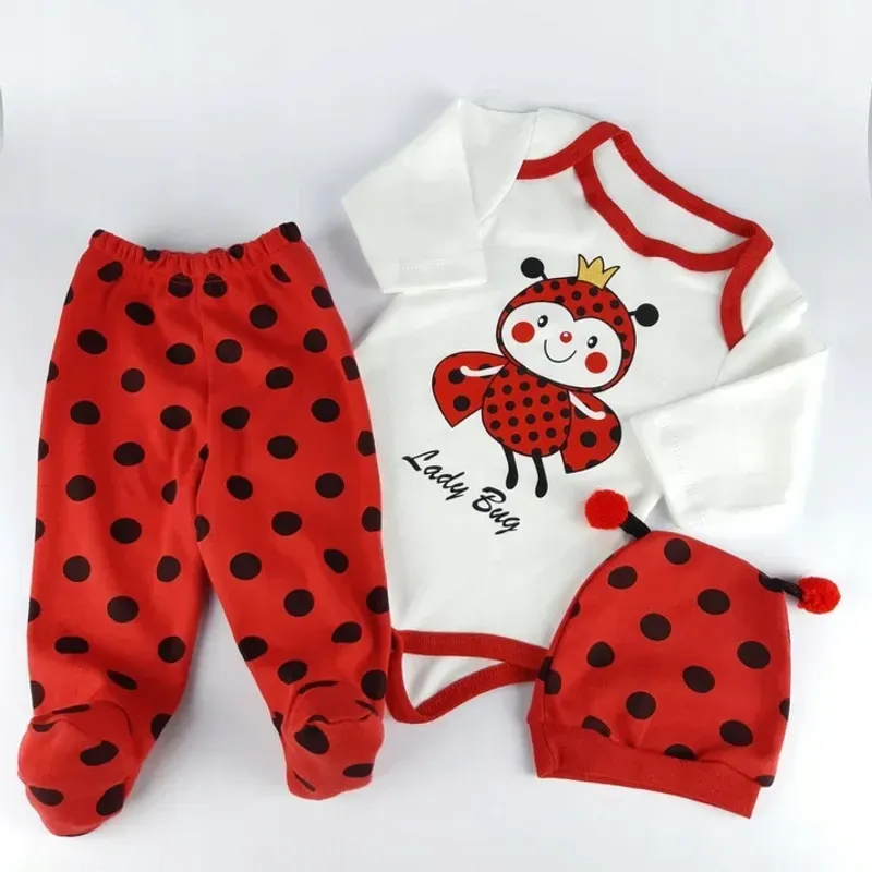 Fashion, accesorii si bijuterii - Copii - Imbracaminte copii - Treninguri si compleuri copii - Set compleu haine copii, format din body, pantaloni si caciulita - model Bondar , marime 68 - Infinity.ro