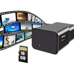 Laptop, Telefoane si Tablete - Wearables si gadgeturi - Gadgeturi - Dispozitive spionaj - Incarcator USB cu Camera Spion iUni IP1000, 16GB, WiFi, Vizualizare 4K, Audio-Video, P2P - Infinity.ro