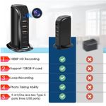 Laptop, Telefoane si Tablete - Wearables si gadgeturi - Gadgeturi - Dispozitive spionaj - Camera Spion in Statie de Incarcare iUni IP91, 16GB, Wi-Fi, Full HD, 20W, 2 porturi Type-C, 3 porturi USB-A - Infinity.ro