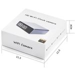 Laptop, Telefoane si Tablete - Wearables si gadgeturi - Gadgeturi - Dispozitive spionaj - Ceas de birou cu Camera Spion iUni IP33, Wi-Fi, 16GB, Full HD, 150 grade, Night Vision, Senzor de miscare, P2P - Infinity.ro