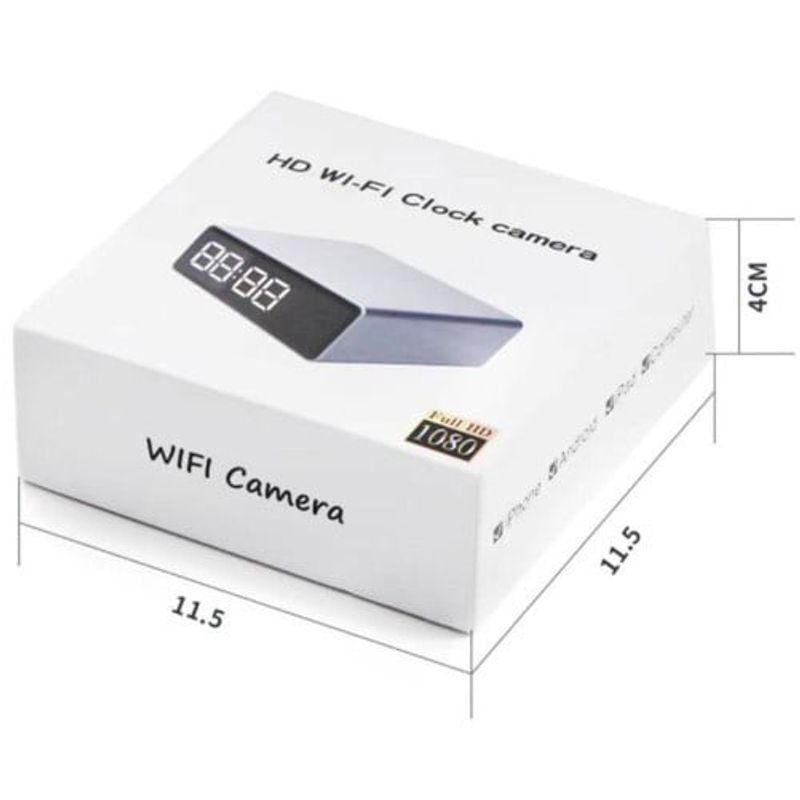 Laptop, Telefoane si Tablete - Wearables si gadgeturi - Gadgeturi - Dispozitive spionaj - Ceas de birou cu Camera Spion iUni IP33, Wi-Fi, 16GB, Full HD, 150 grade, Night Vision, Senzor de miscare, P2P - Infinity.ro