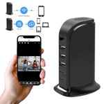 Laptop, Telefoane si Tablete - Wearables si gadgeturi - Gadgeturi - Dispozitive spionaj - Camera Spion in Statie de Incarcare iUni IP91, 32GB, Wi-Fi, Full HD, 20W, 2 porturi Type-C, 3 porturi USB-A - Infinity.ro