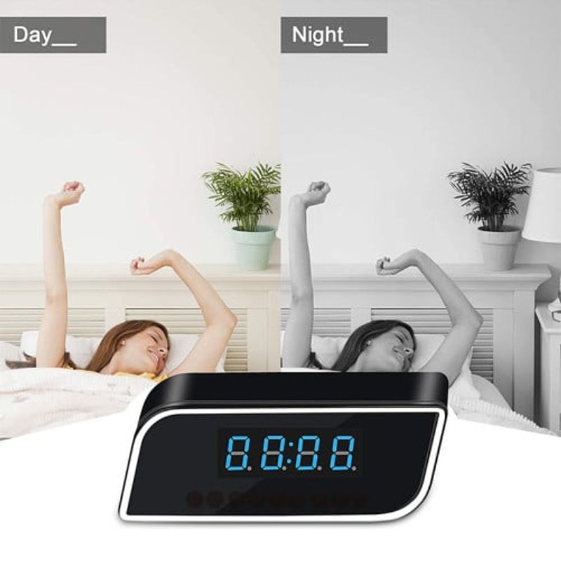 Laptop, Telefoane si Tablete - Wearables si gadgeturi - Gadgeturi - Dispozitive spionaj - Ceas Spion cu Camera WiFi iUni IP99, Full HD, 150 grade, Night Vision, Senzor de miscare, P2P - Infinity.ro