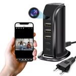 Laptop, Telefoane si Tablete - Wearables si gadgeturi - Gadgeturi - Dispozitive spionaj - Camera Spion in Statie de Incarcare iUni IP91, 32GB, Wi-Fi, Full HD, 20W, 2 porturi Type-C, 3 porturi USB-A - Infinity.ro