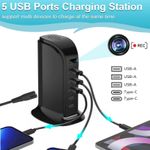 Laptop, Telefoane si Tablete - Wearables si gadgeturi - Gadgeturi - Dispozitive spionaj - Camera Spion in Statie de Incarcare iUni IP91, 32GB, Wi-Fi, Full HD, 20W, 2 porturi Type-C, 3 porturi USB-A - Infinity.ro