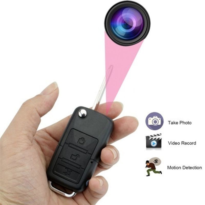 Laptop, Telefoane si Tablete - Wearables si gadgeturi - Gadgeturi - Dispozitive spionaj - Cheie Auto cu Camera Spion iUni RMS22, 32GB, Senzor de Miscare, Foto, Video - Infinity.ro