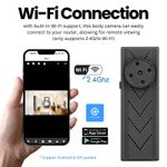 Laptop, Telefoane si Tablete - Wearables si gadgeturi - Gadgeturi - Dispozitive spionaj - Nasture cu Camera Spion iUni IP131, Wi-Fi, 4K, Card Micro SD 16GB - Infinity.ro