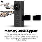 Laptop, Telefoane si Tablete - Wearables si gadgeturi - Gadgeturi - Dispozitive spionaj - Nasture cu Camera Spion iUni IP131, Wi-Fi, 4K, Card Micro SD 16GB - Infinity.ro