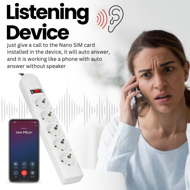 Laptop, Telefoane si Tablete - Wearables si gadgeturi - Gadgeturi - Dispozitive spionaj - Microfon Spion in Prelungitor, ascultare in timp real, activare vocala iUni PRL2+ - Infinity.ro