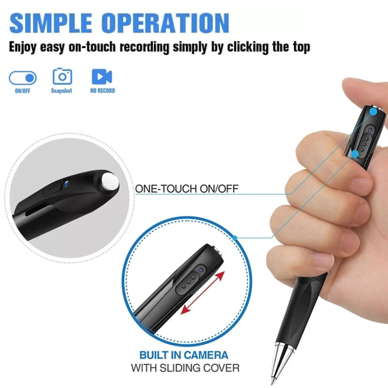 Laptop, Telefoane si Tablete - Wearables si gadgeturi - Gadgeturi - Dispozitive spionaj - Pix Spion Camera Full HD iUni W8, Inregistrare Audio-Video, Foto - Infinity.ro