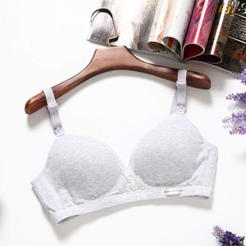 Fashion, accesorii si bijuterii - Femei - Lenjerie si pijamale femei - Lenjerie intima femei - Sutien maternitate pentru sarcina gravide, dar si postnatal, pentru alaptare, 2 in 1- GRI,38 - Infinity.ro