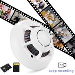 Laptop, Telefoane si Tablete - Wearables si gadgeturi - Gadgeturi - Dispozitive spionaj - Camera Spion Detector de fum iUni D103, 8GB, Wi-Fi, Vizualizare 4K - Infinity.ro