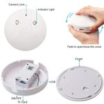 Laptop, Telefoane si Tablete - Wearables si gadgeturi - Gadgeturi - Dispozitive spionaj - Camera Spion Detector de fum iUni D101, Wi-Fi, Vizualizare 4K, Slot Card MicroSD - Infinity.ro
