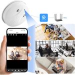 Laptop, Telefoane si Tablete - Wearables si gadgeturi - Gadgeturi - Dispozitive spionaj - Camera Spion Detector de fum iUni D101, Wi-Fi, Vizualizare 4K, Slot Card MicroSD - Infinity.ro