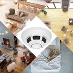 Laptop, Telefoane si Tablete - Wearables si gadgeturi - Gadgeturi - Dispozitive spionaj - Camera Spion Detector de fum iUni D103, Wi-Fi, Vizualizare 4K, Slot Card MicroSD - Infinity.ro