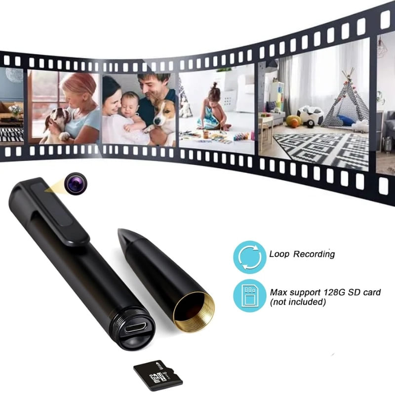 Laptop, Telefoane si Tablete - Wearables si gadgeturi - Gadgeturi - Dispozitive spionaj - Pix Spion Camera Full HD iUni W9 Pro, 16GB, Inregistrare Audio-Video, Foto - Infinity.ro