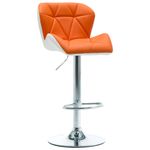 Casa si Gradina - Mobilier - Scaune si fotolii - Scaune - Scaun de bar Portocaliu 44 x 48 x 105.5 cm Piele artificiala - Infinity.ro